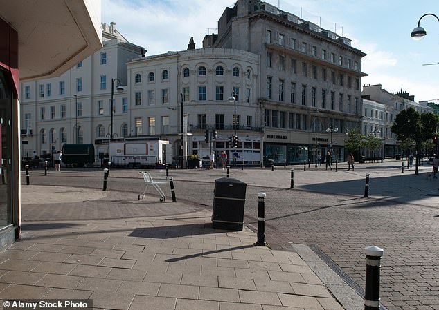 Hastings city centre, in East Sussex, often sits empty