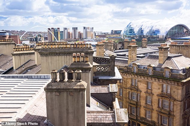 Gateshead, Tyne and Wear, sits in the shadow of the iconic Newcastle city skyline...