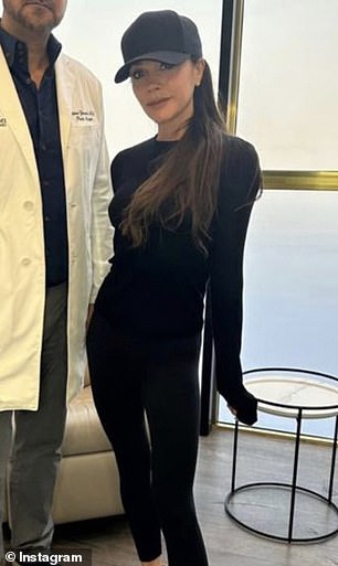 Jackie donned a sportswear look eerily similar to Victoria's gym style