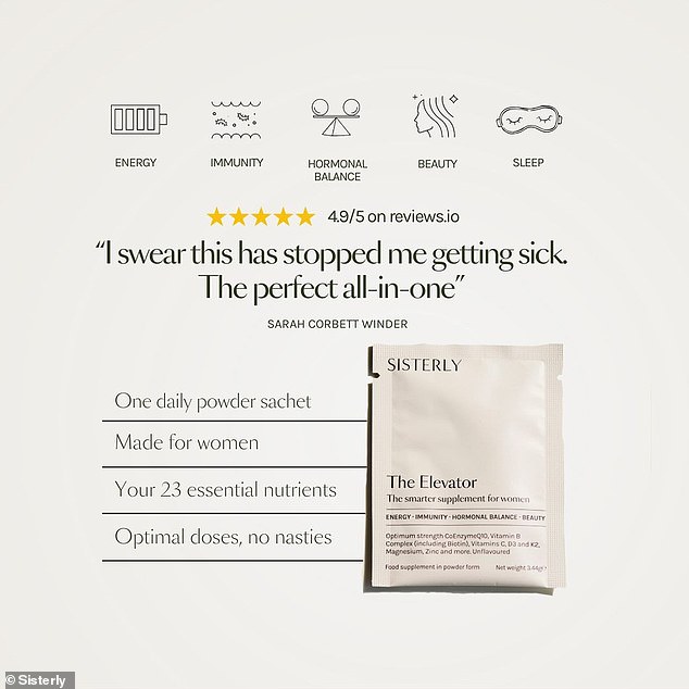 So much more than your average multivitamin, Elevator is packed with vitamins and minerals women are often deficient in, from Zinc, Chronium and Copper to Vitamins A, C, E and D3