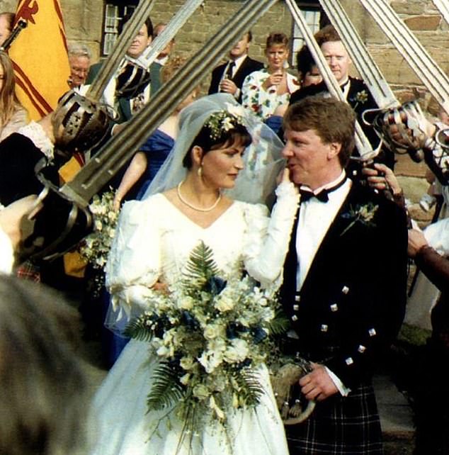 In 2021, Lorraine (pictured on her wedding day) gave a rare insight to her marriage with Steve, revealing their sex life is 'toddling along nicely'
