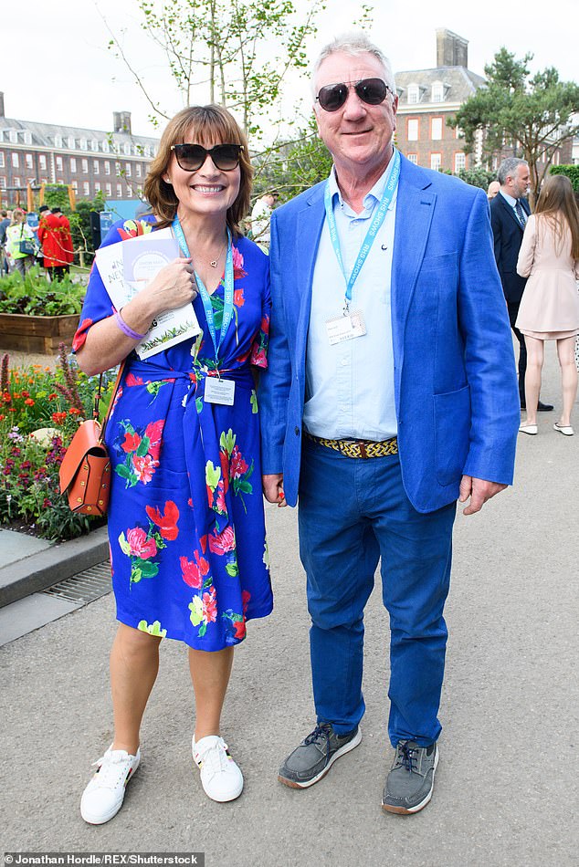Steve (pictured at the Chelsea Flower Show in 2019 with Lorraine) has famously stayed out of the spotlight and in his wife's shadow, with Lorraine joking 'his idea of hell would be a premiere' - but he understands the demands of her role in the entertainment world