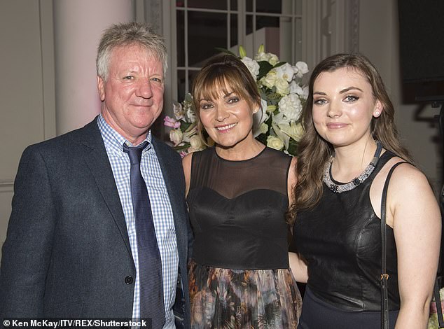 The ITV star (pictured centre with her husband and her daughter in London in 2014) occasionally shares snaps of herself alongside Steve, who is a TV cameraman, to her Instagram but their relationship has mostly been kept out of the public eye