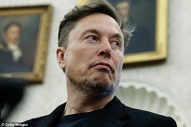 Elon Musk, who was born in the South African city of Pretoria, was also in the Oval Office