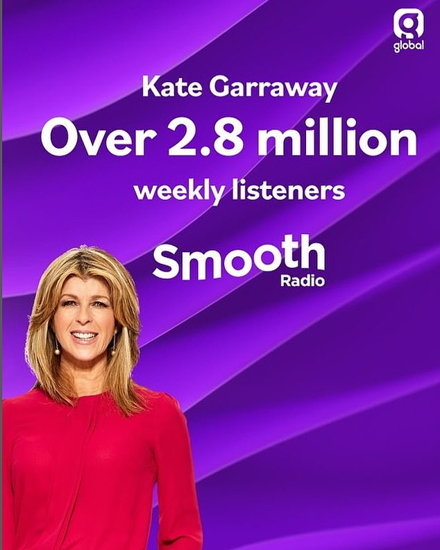 Alongside her regular GMB work, the star plugged her Smooth Radio show this week, revealing she was 'chuffed' that the lunchtime show now reached 2.8million listeners