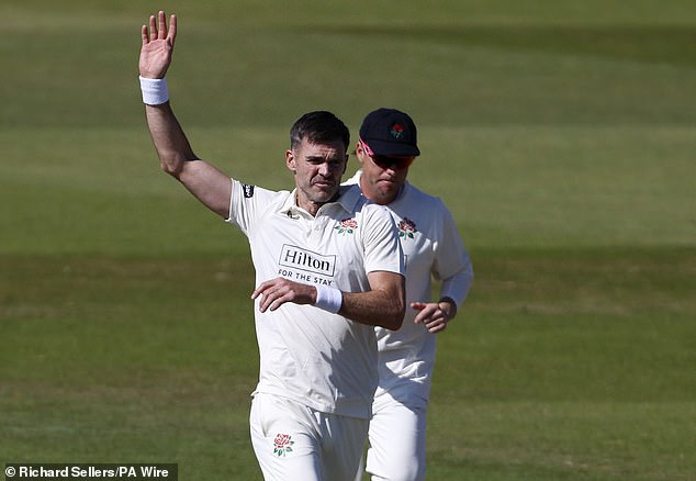 Jimmy Anderson returned to action against Derbyshire in a major boost and took five wickets
