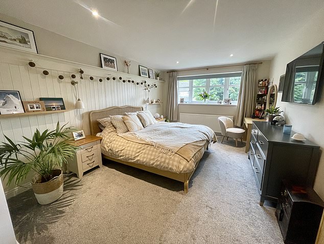 North East England, £500k: The master bedroom is tastefully decorated