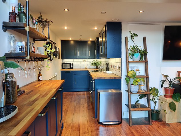North West England, £300k: The apartment showcases a newly fitted modern kitchen