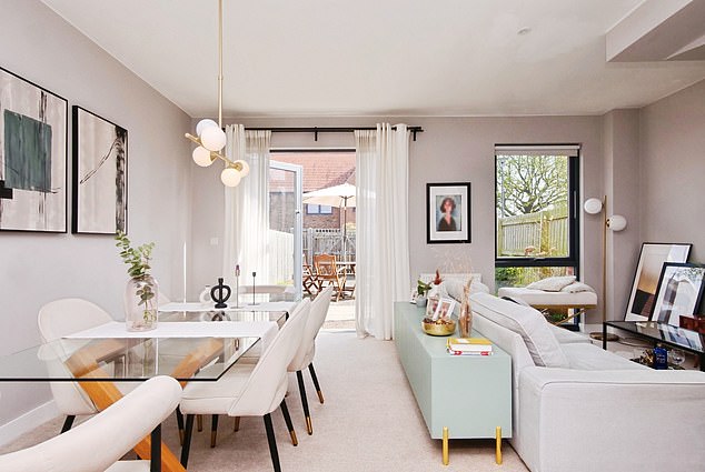 Yorkshire and The Humber, £400k: The living room is spacious, perfect for hosting guests