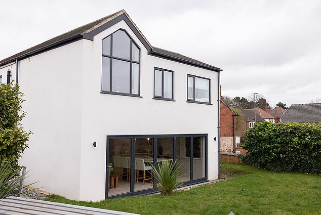 East Midlands, £400k: The exceptional luxury kitchen/diner stands as the home's focal point