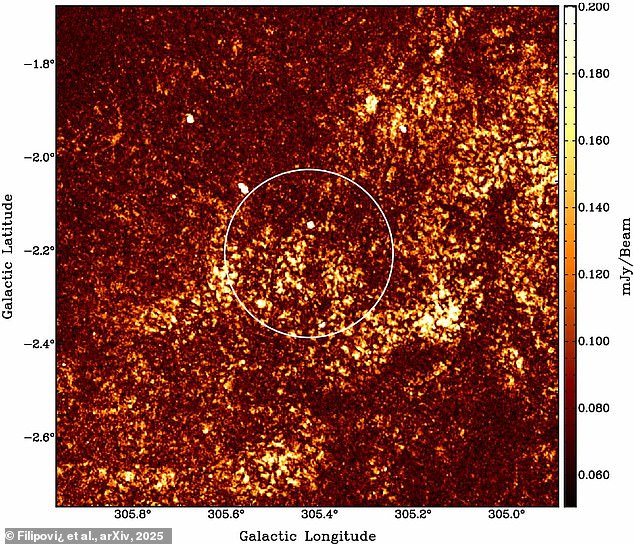 ASKAP radio images of Teleios as Stokes I (top), polarised intensity (PI) (middle) and RM (bottom)