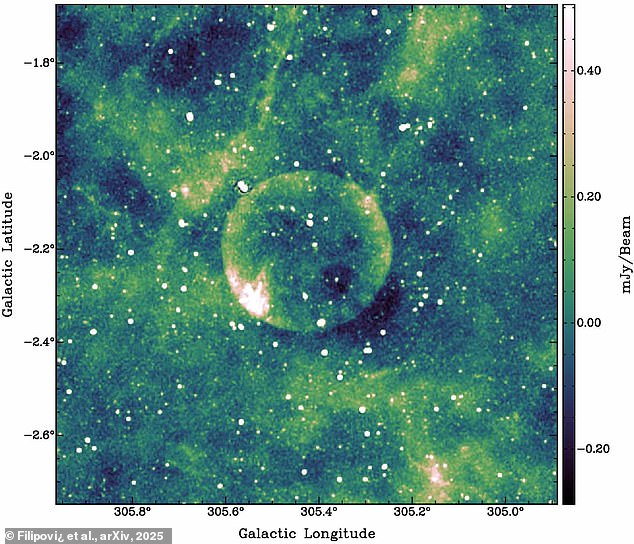 An alien world? The perfect space sphere could be up to 157 light-years in diameter - that's the distance light travels in 157 years!