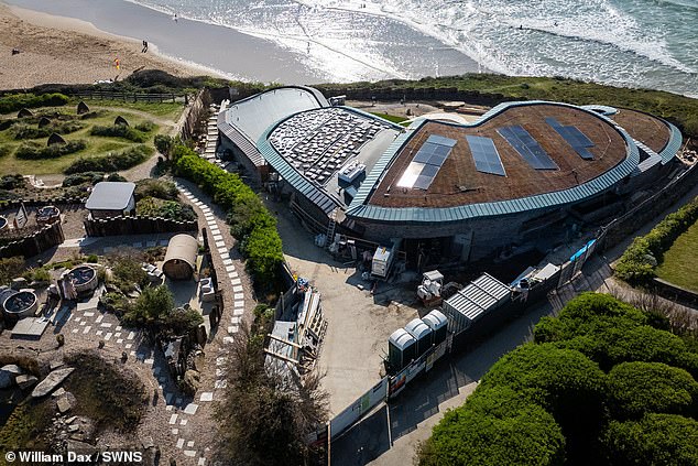 A new home being built in Mawgan Porth, Cornwall, where a host of celebrities have moved