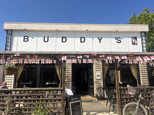 Pictured: Buddy's one of the few restaurants on the island that can be found on 'The Avenue'