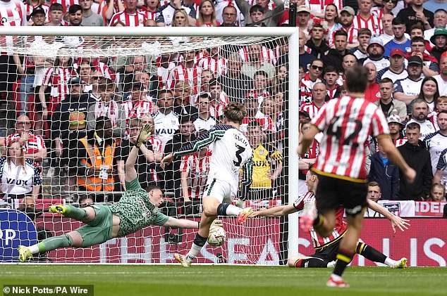 Patterson saved superbly from Kieffer Moore's header in the early stages of the contest