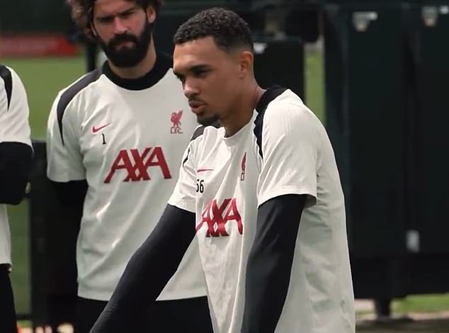 Trent Alexander-Arnold delivered a farewell speech to his Liverpool team-mates on Saturday