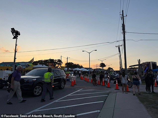 Images from the event shared on social media showed a large police presence among the massive crowds