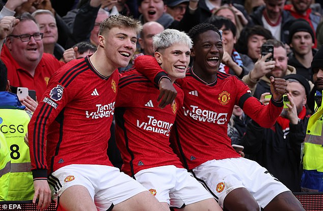 An iconic photo of the pair and Hojlund last year gave hope of a new exciting era at United