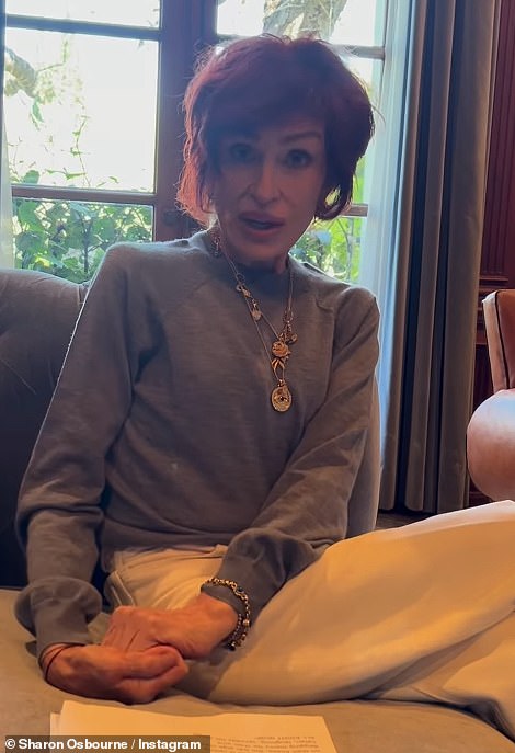 Sharon Osbourne, 72, has continued to spark concern amongst fans with her latest painfully thin appearance on Instagram