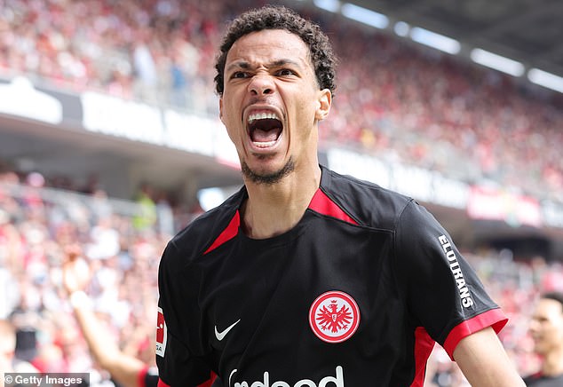 Chelsea are also interested in signing Eintracht Frankfurt striker Hugo Ekitike (pictured)