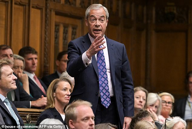 Farage pledges tax breaks for married couples to encourage them to have bigger families... and help Britain reverse the 'existential crisis' of plummeting birth rates