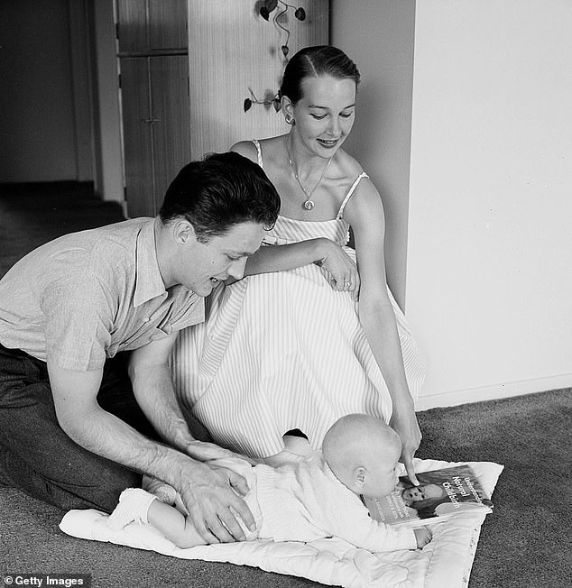 Elg married her first husband Carl-Gustav Björkenheim in 1953 and the two shared a son, jazz guitarist Raoul Björkenheim. The couple divorced in 1960; Pictured in May 1956