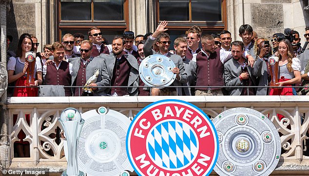 Meanwhile, Bayern are still at the top of European football and just won the Bundesliga