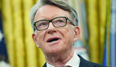 The Ambassador to the US Lord Mandelson (pictured) failed to rule out rejoining the EU in the future as he spoke about the agreement yesterday