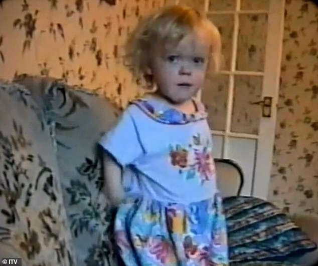 In the film, titled Should I Have Children, the Paralympian explores her fears around becoming a parent (pictured during her childhood in the programme)