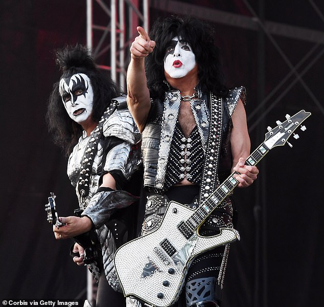 The longtime, renowned music artist is 73-year-old Paul Stanley of the band KISS; pictured right in 2019