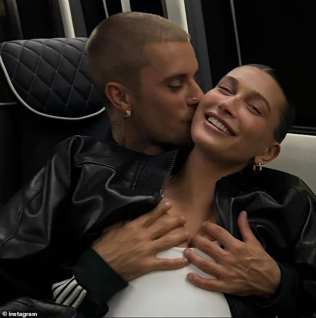 The Peaches singer shared this photo after Hailey's success