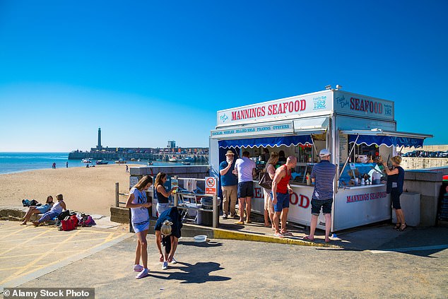 Cockles, whelks, mussels, oysters and jellied eels can be purchased at Manning's Seafood