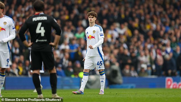 Harry Gray, 16, made his Leeds senior debut last season against Stoke City