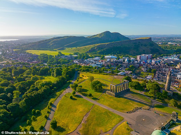 Holyrood Park is the Scottish capital's biggest green space and spans 650 acres, next to the Palace of Holyroodhouse