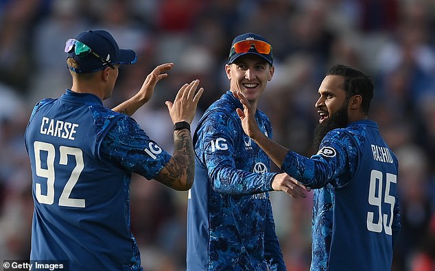 England were victorious at Edgbaston in Harry Brook's (centre) first match as captain