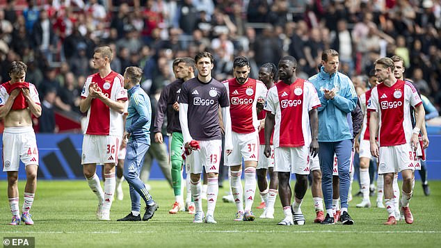 Ajax have gone three years without a league title, having narrowly missed out under Francesco Farioli last season