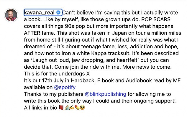 The former pop idol appears to be relishing the build-up as he took to his Instagram page on May 14 to tease fans with a glimpse of what¿s to come in