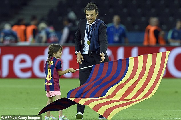 Xana was present a decade ago with a flag when he won his first Treble with Barcelona, and though she died in 2019, he still feels like she is in his life