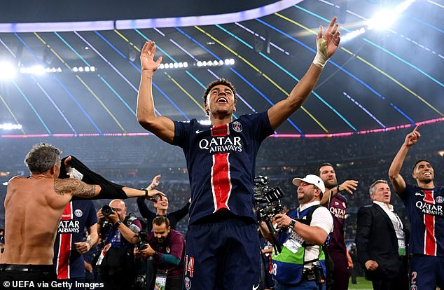 Desire Doue dominated the final with two goals and an assist - he was almost unplayable