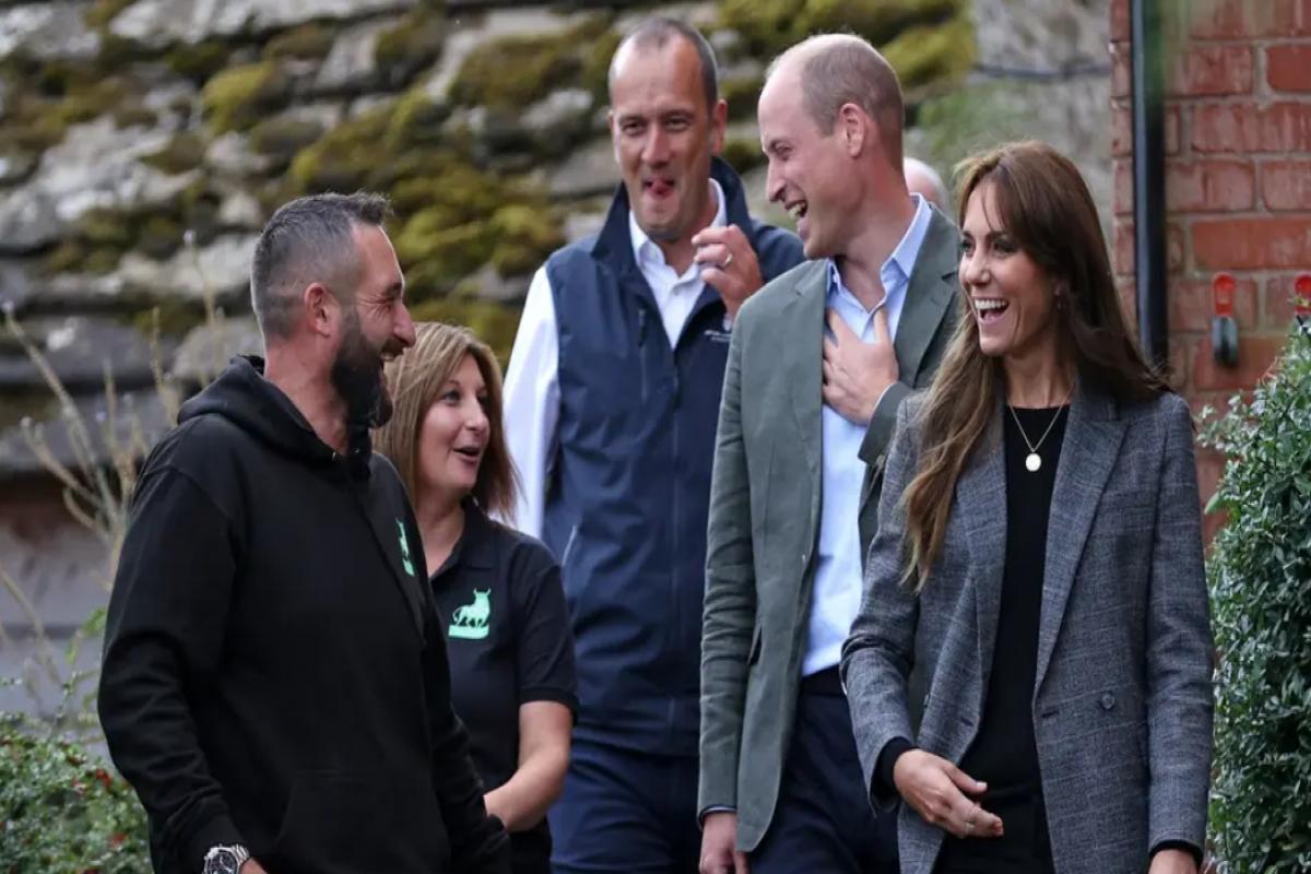 The Prince and Princess of Wales visited charity We Are Farming Minds. <i>(Image: Cameron Smith/PA)</i>