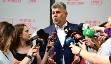 Romanian Prime Minister Marcel Ciolacu said his party would likely resign from the ruling coalition but would probably hold on until after the election run-off (Daniel MIHAILESCU)