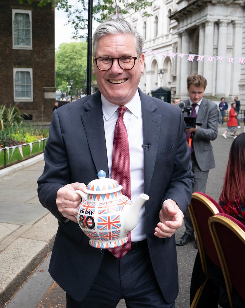 Prime Minister Sir Keir Starmer hosts a VE Day 80th Anniversary street party on Downing Street