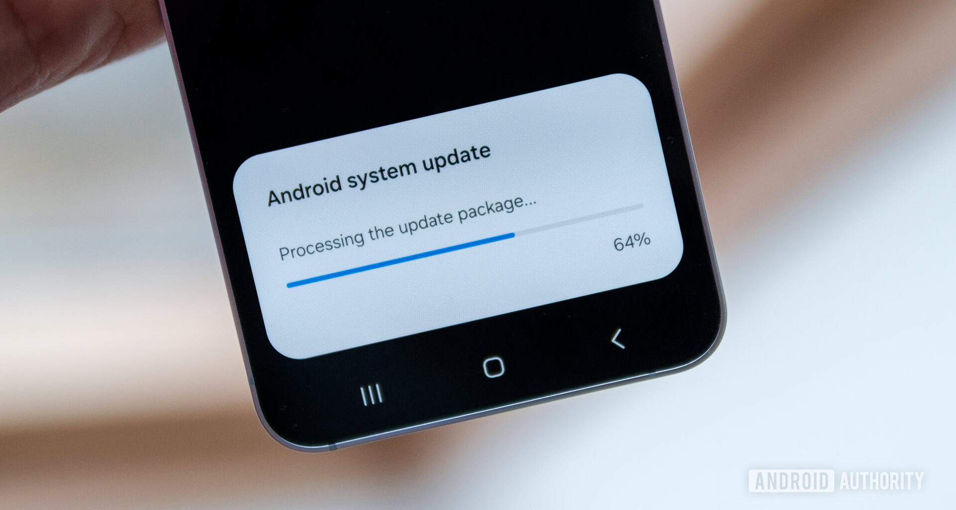 Android System Update installing