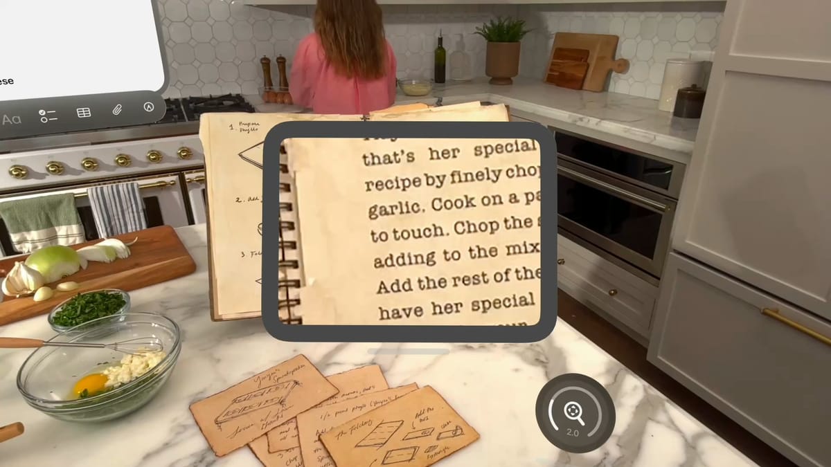 Apple Vision Pro Will Magnify, Describe, Find, Or Read Anything In View