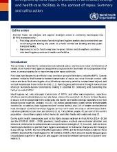Strengthening hand hygiene practices in community settings and health-care facilities in the context of mpox
