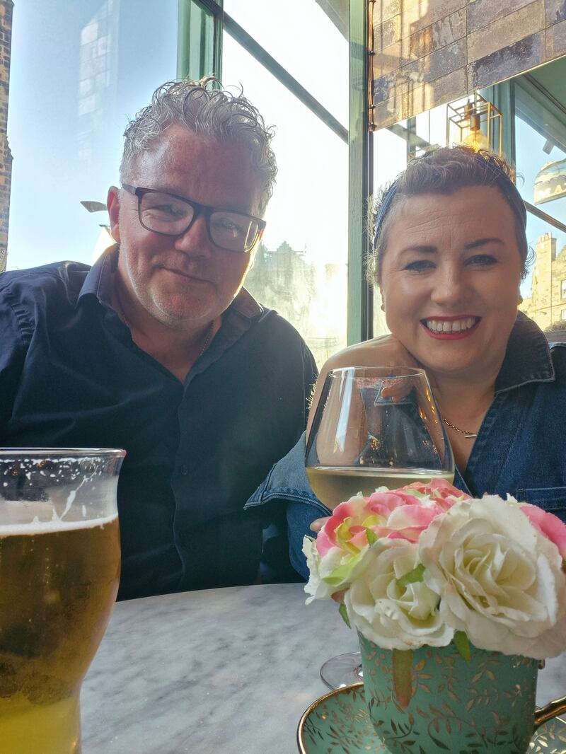 Emma and Jim enjoyed a Thai meal in Edinburgh