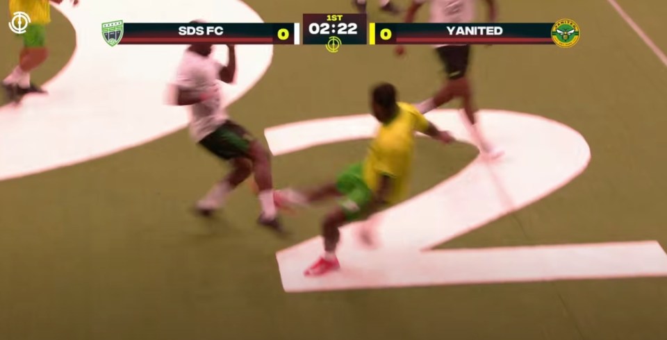 PK Humble set the tone for just how physical a Baller League match would become