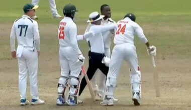 Ugly scenes in BAN vs SA Emerging Players four-day game as argument between players quickly turns physical – Firstpost