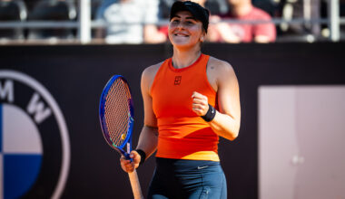 Andreescu beats Rybakina for first time; faces Zheng next