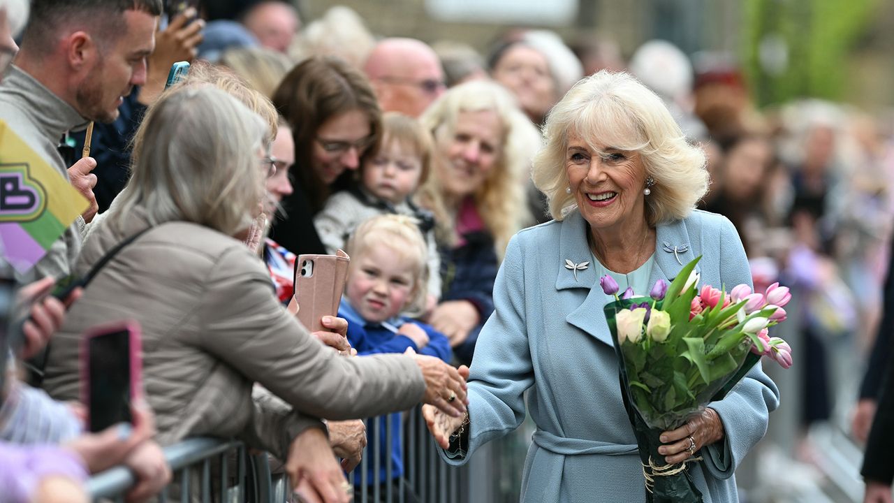 Queen Camilla wears a personal favourite brooch as she joins King Charles in Bradford
